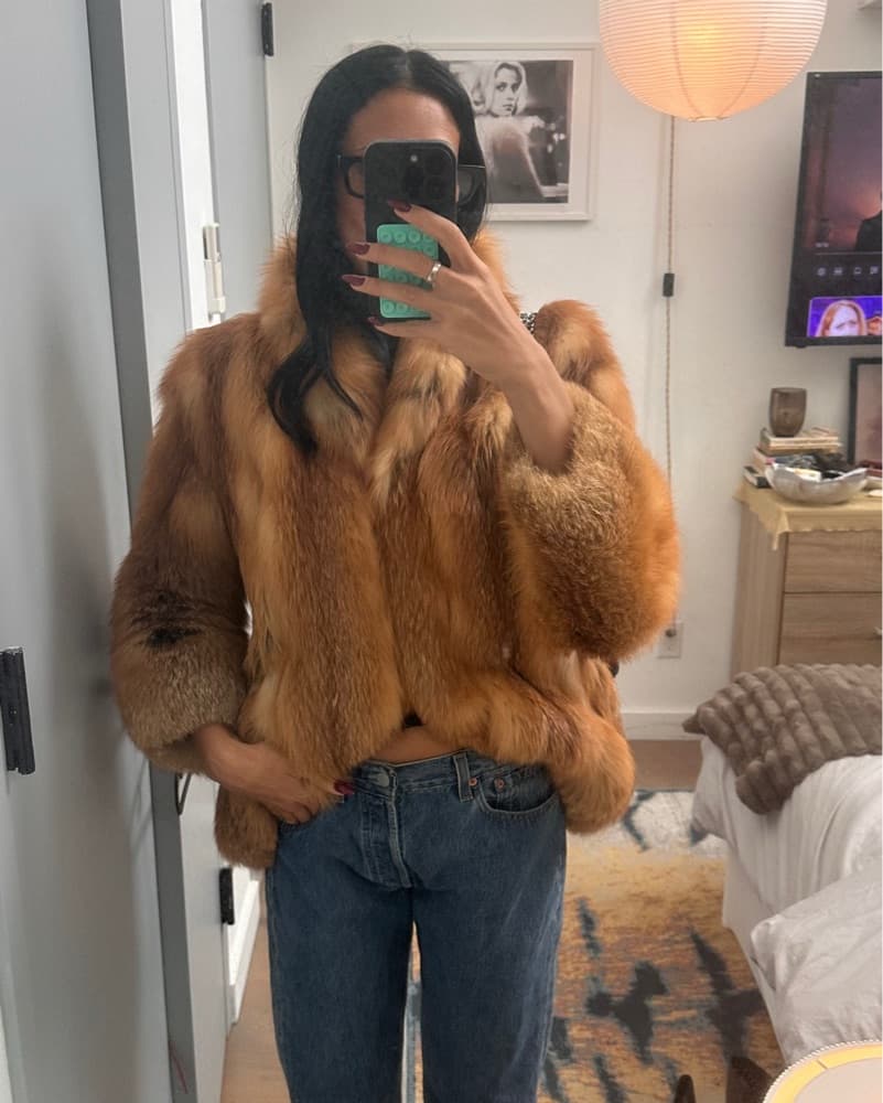 Genuine Vintage fox Fur Jacket - Image 1