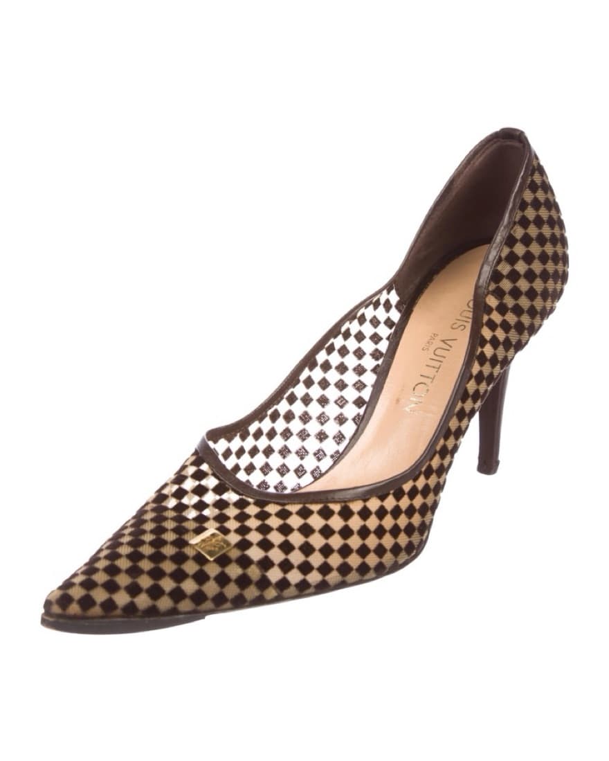 Louis Vuitton Damier Mesh Heels - Image 3