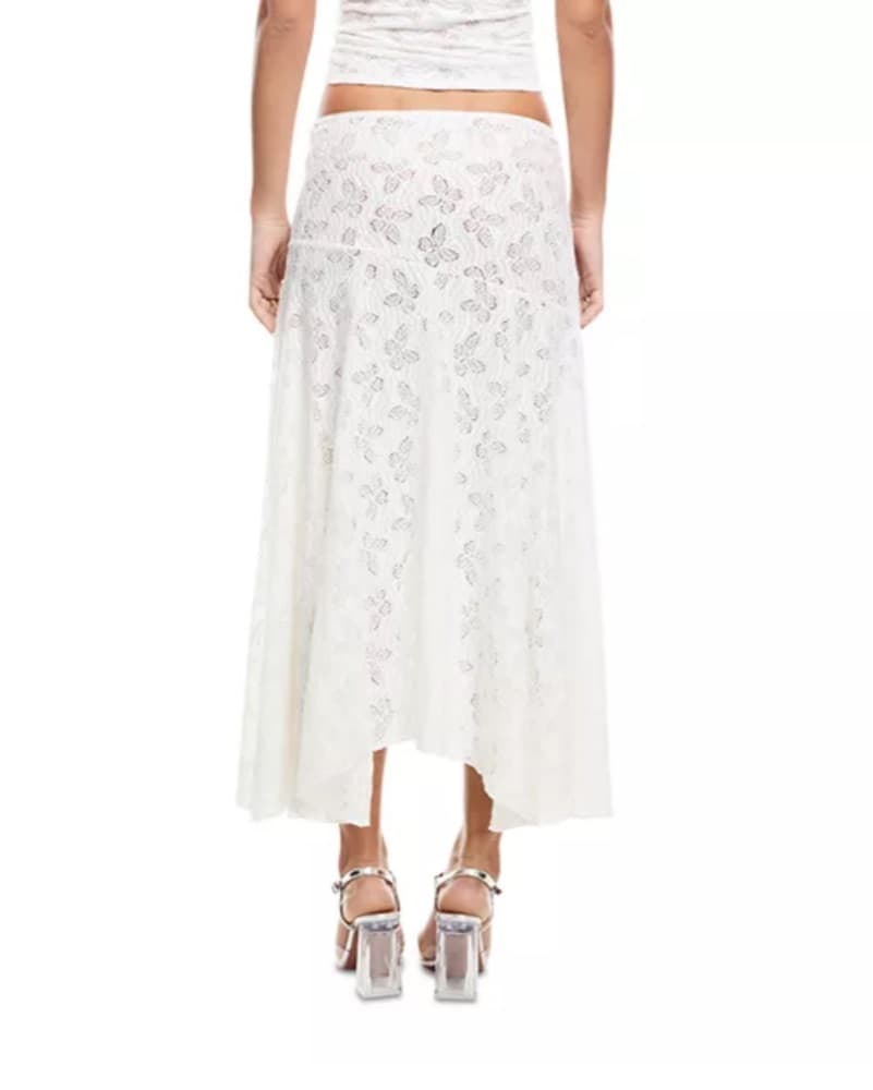 White Floral Lace Two-Piece Set | cover up, vacation set, white matching set - Image 5