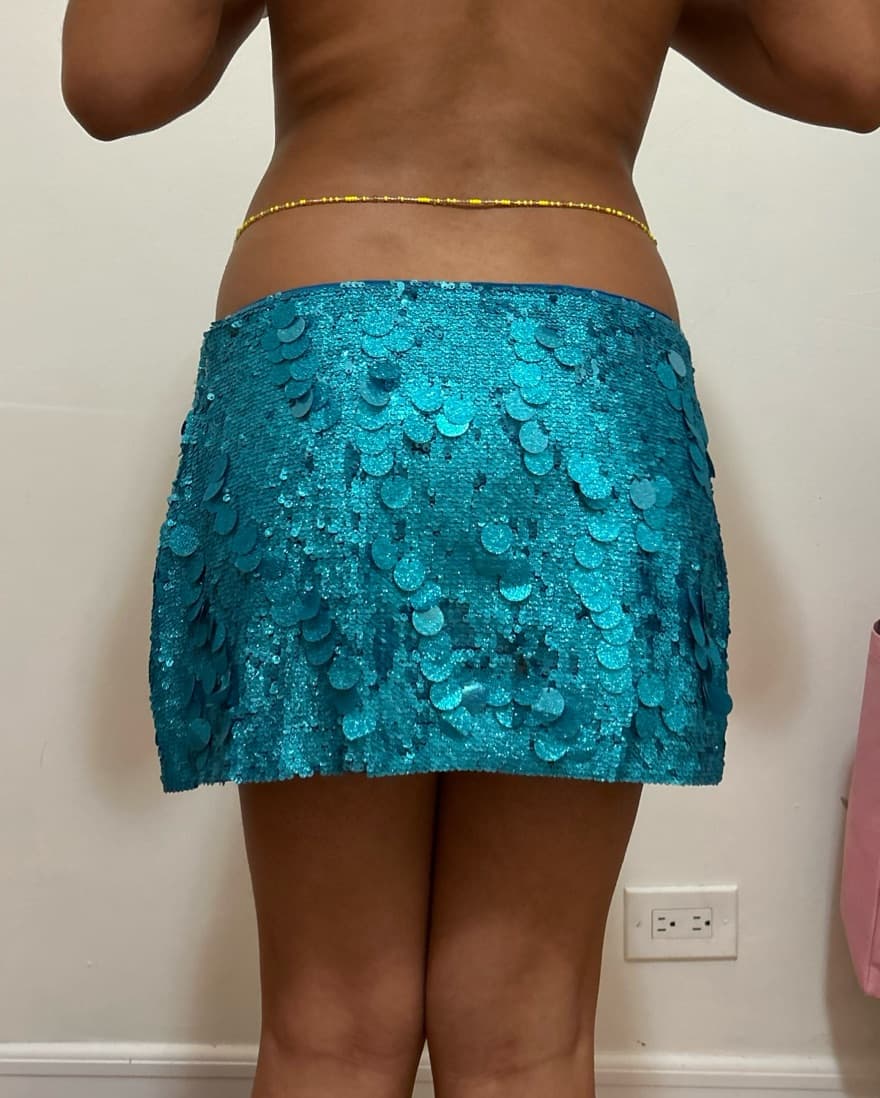 Danielle Guizio Blue Skirt - Image 2