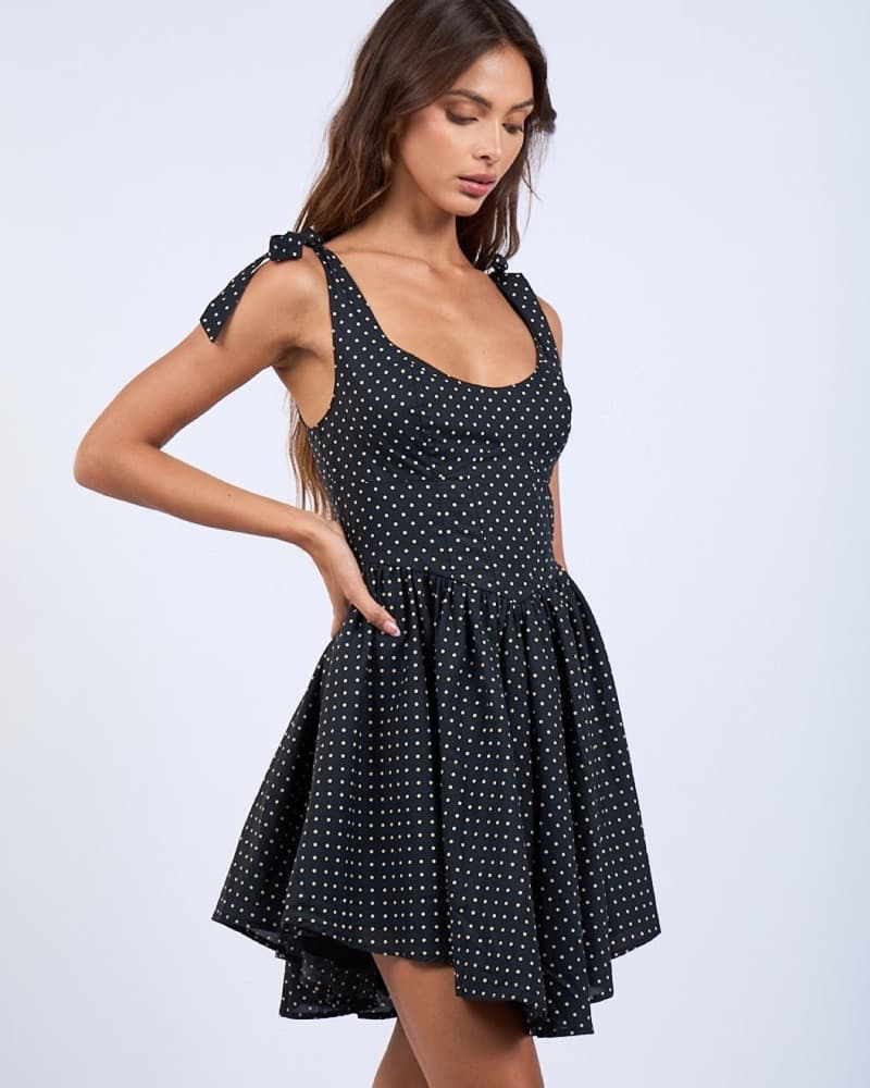 Polka Dot Mini Dress - Image 1