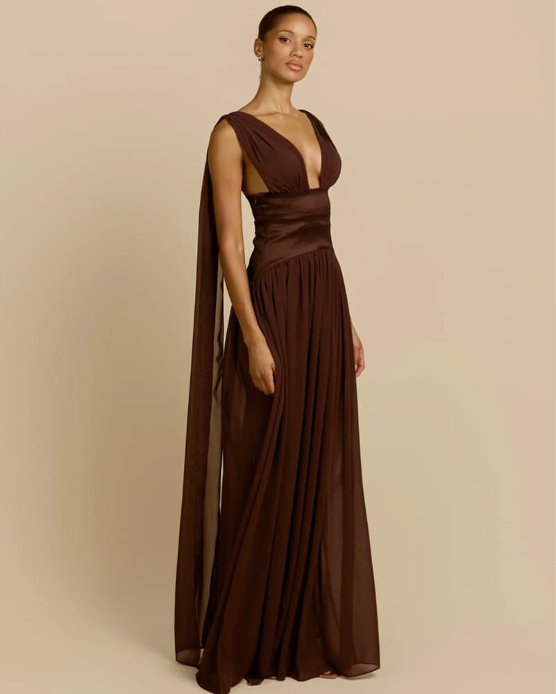 Arcina Ori Ramona Dress In Cacao - Image 2
