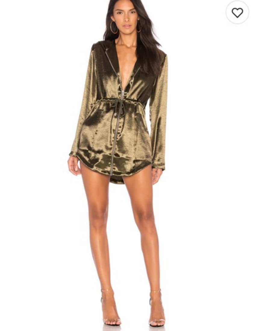 satin parka dress - Image 1