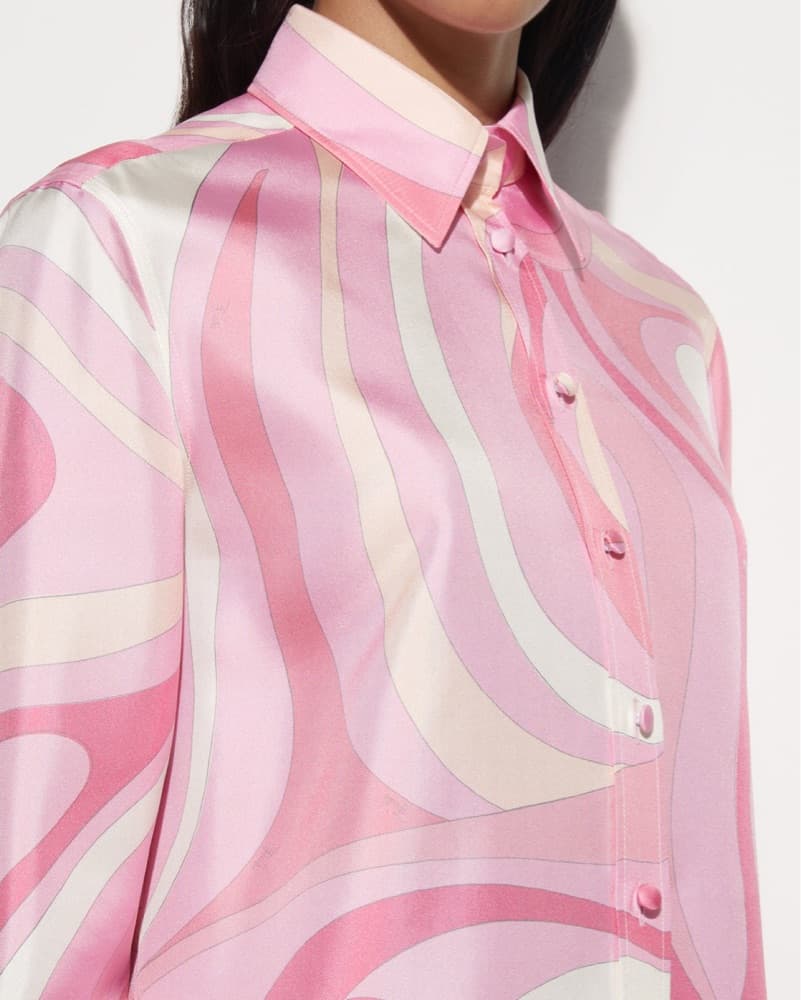 Pucci - MARMO PRINT SILK SHIRT  - Image 3