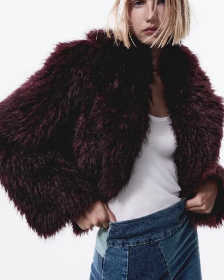 MANGO FUR COAT - Image 1