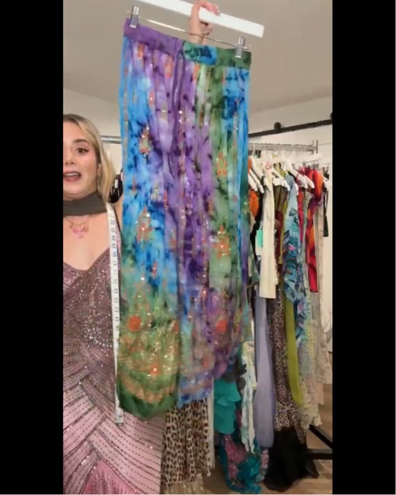 Vibrant Tie-Dye Maxi Skirt - Image 3