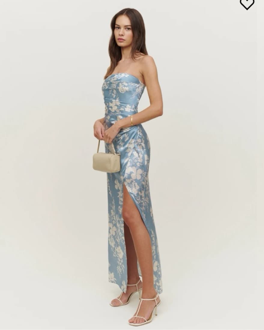 Reformation Barrow Silk Dress - Image 2