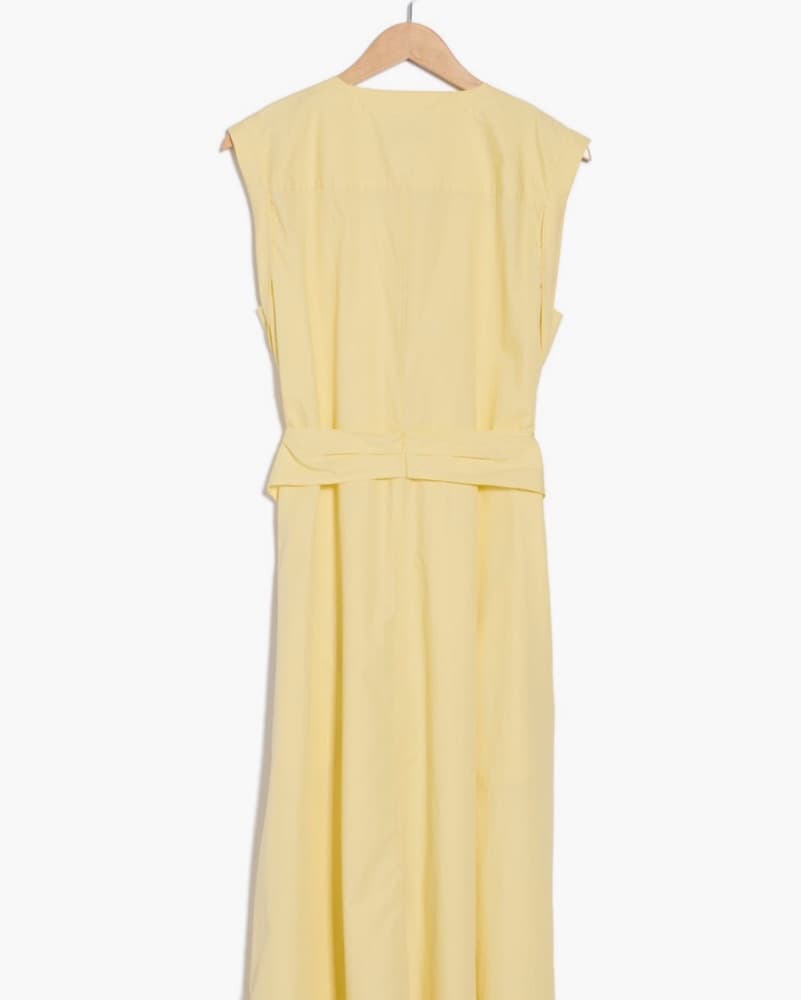 Derek Lam 10 Crosby Yellow Belt Dress - Image 4