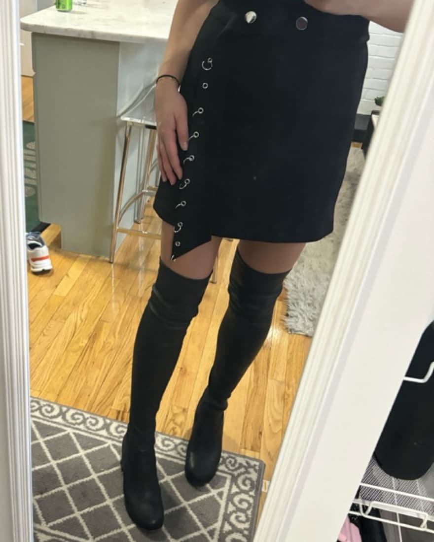 Maje Black Chain Skirt  - Image 1