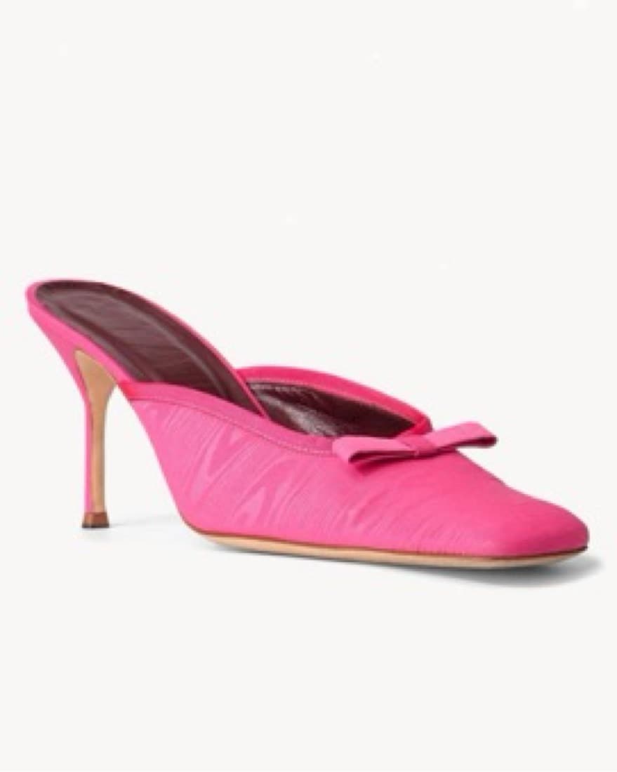 STAUD Karine Moire Heel Mules - Image 1