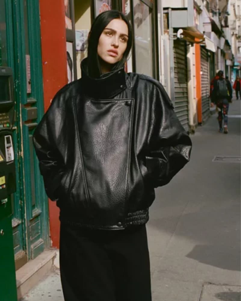 Zara Leather Moto Jacket - Image 1
