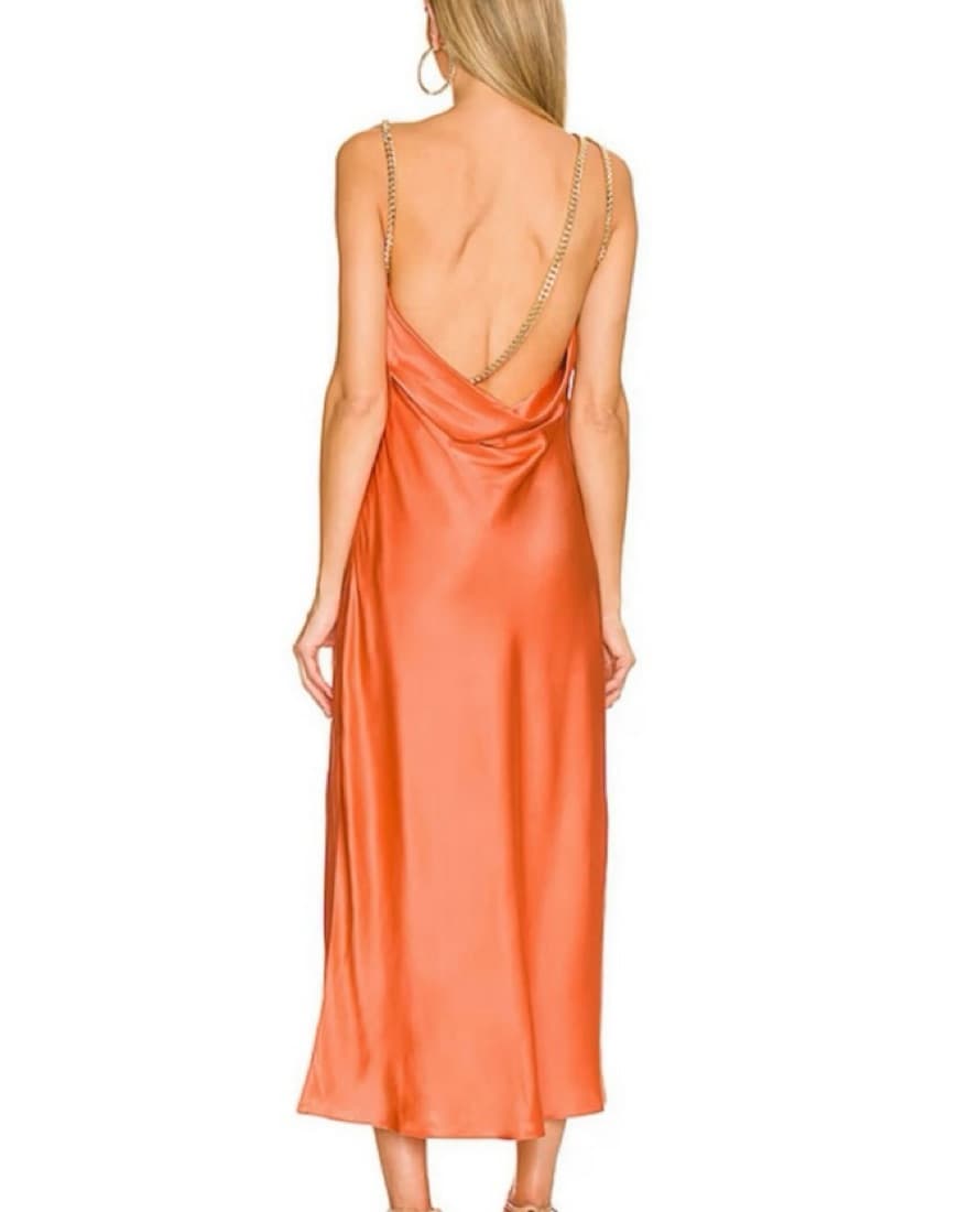 Aiifos Talia Dress In Coral - Image 3