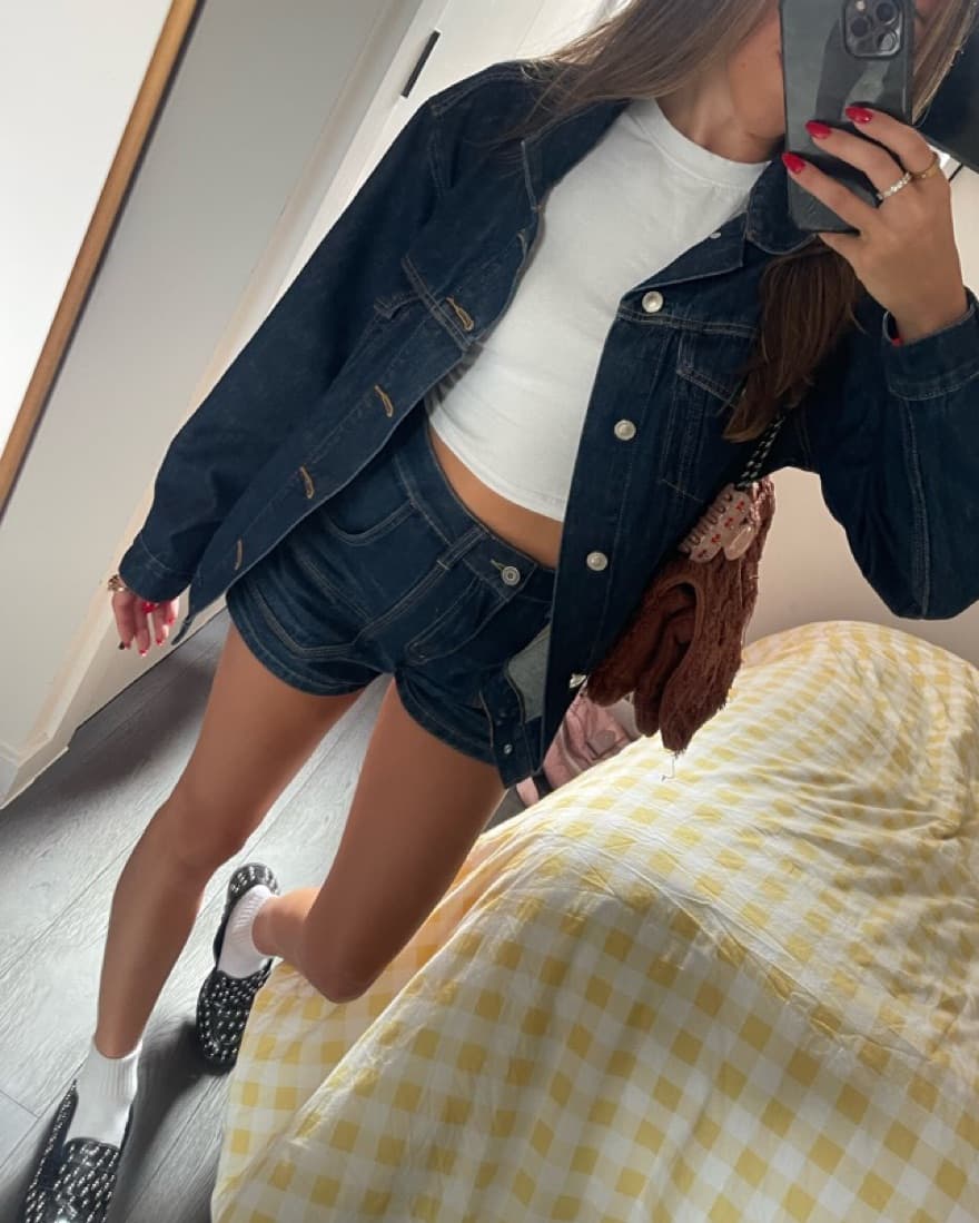 Denim Shorts & Jacket - Image 1