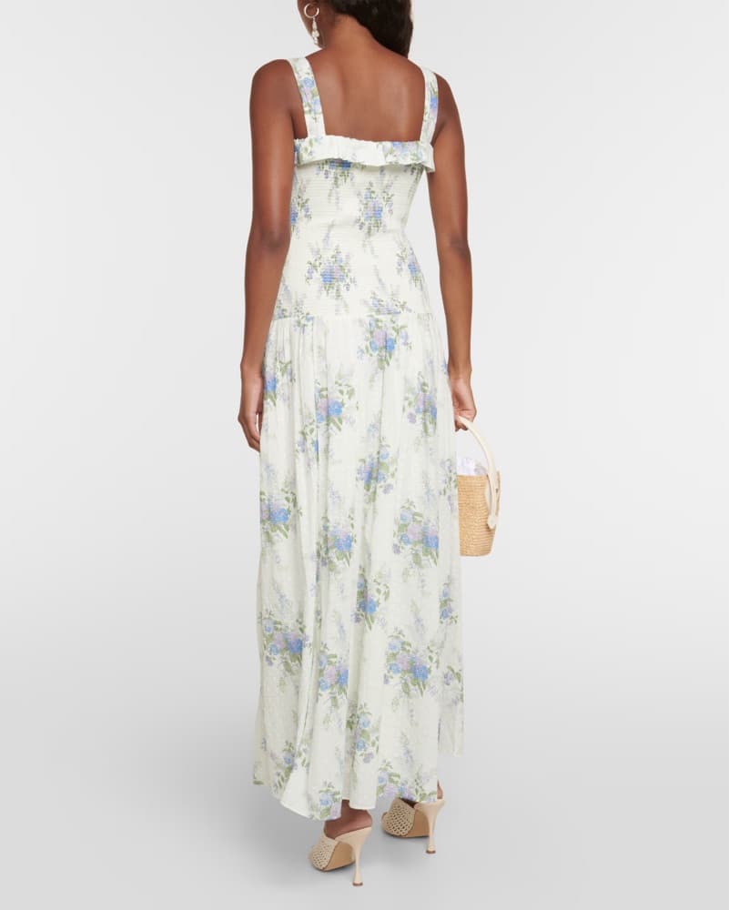 LOVESHACKFANCY Bello shirred cotton maxi - Image 2