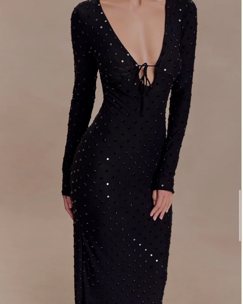 Meshki Acadia Diamente Long Sleeve Dress - Image 2