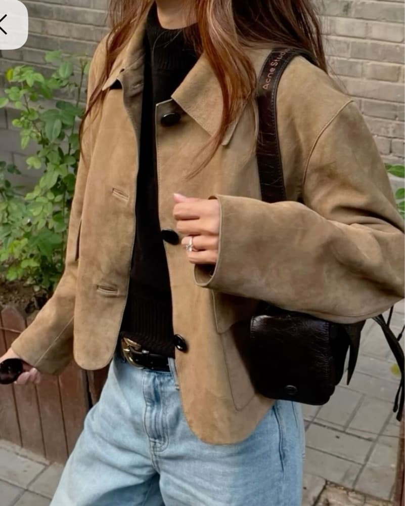 Massimo Dutti Suede Jacket - Image 1