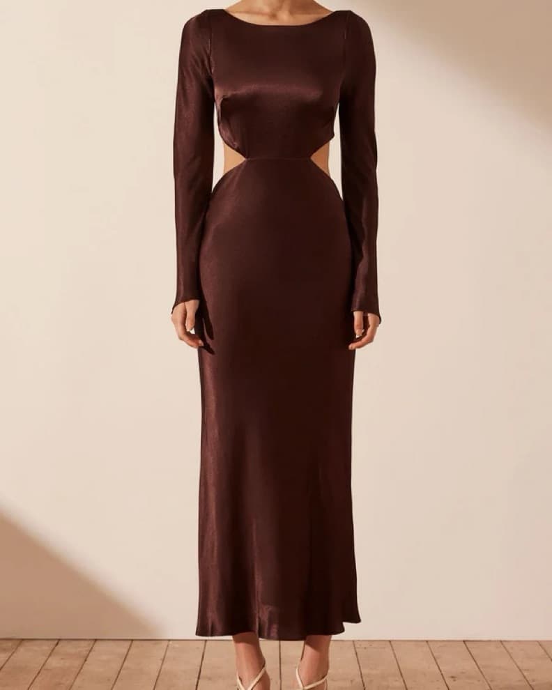 Shona Joy Long Sleeve Open Back Dress  - Image 1