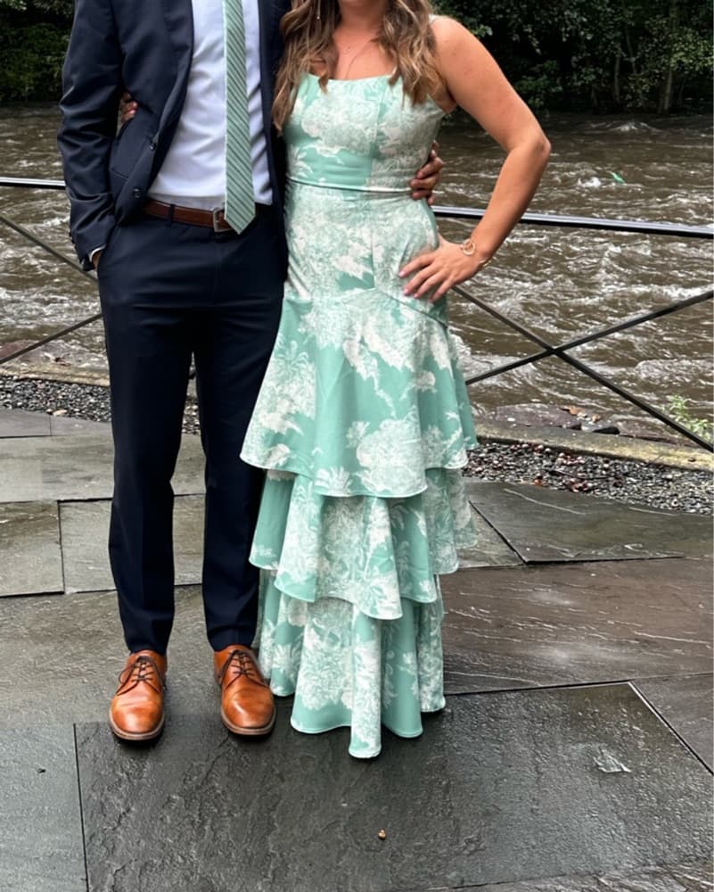 Mestiza Mint Green Floral Maxi Dress - Image 3