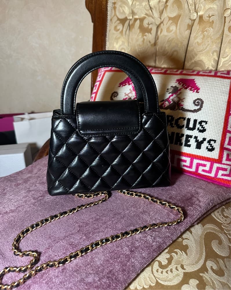Chanel Quilted Kelly Shopper Black - Image 4