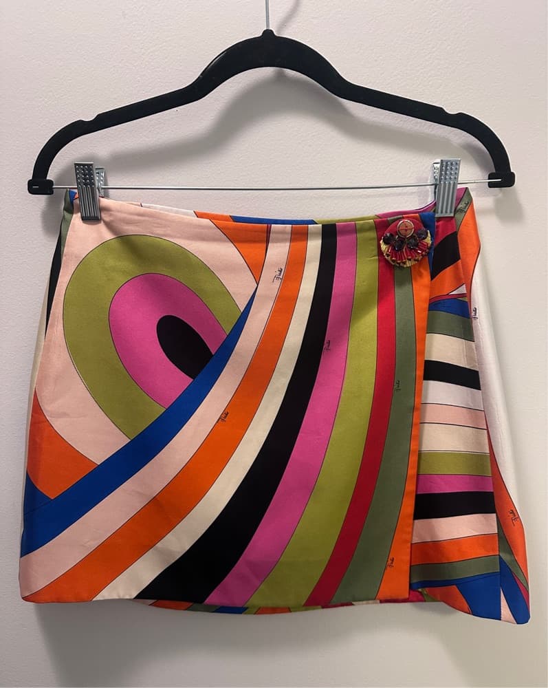 Pucci Iride Silk Wrap Skirt - Image 4