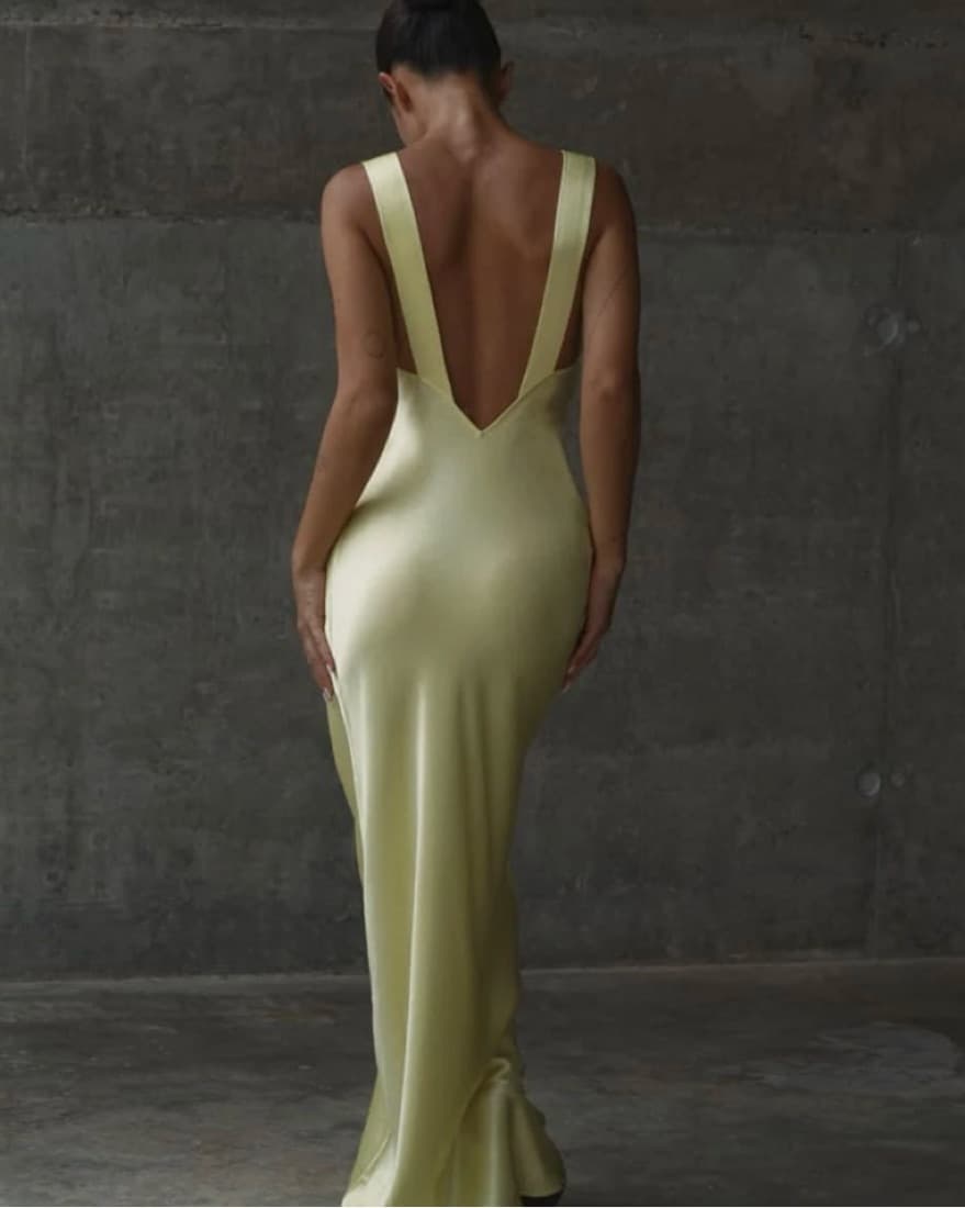 Rumored Yellow Slip Dress - Image 3