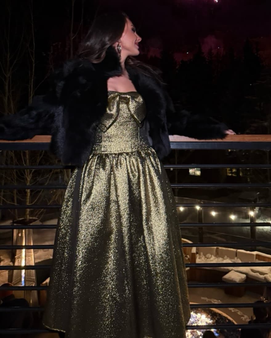 Self Portrait Lamé Jaqquard gown - Image 3