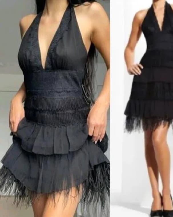 halter Black Dress - Image 2