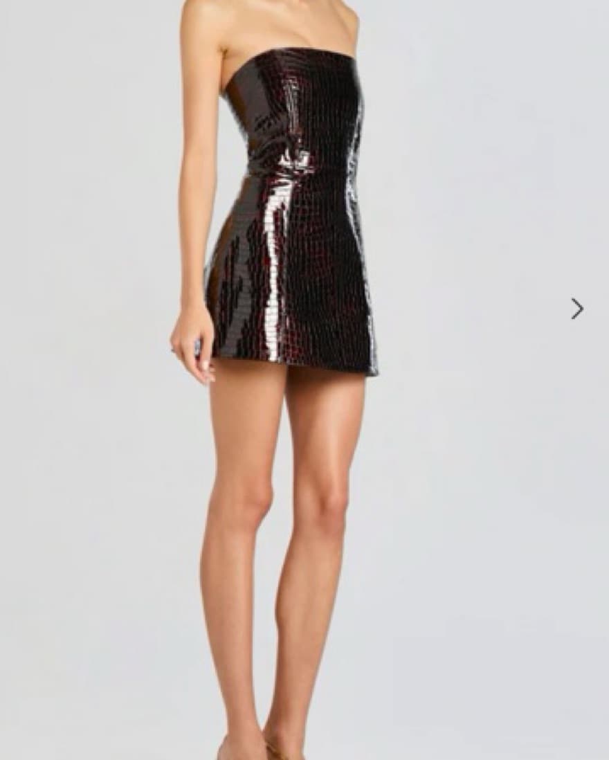Retrofete Merida Leather Dress   - Image 2