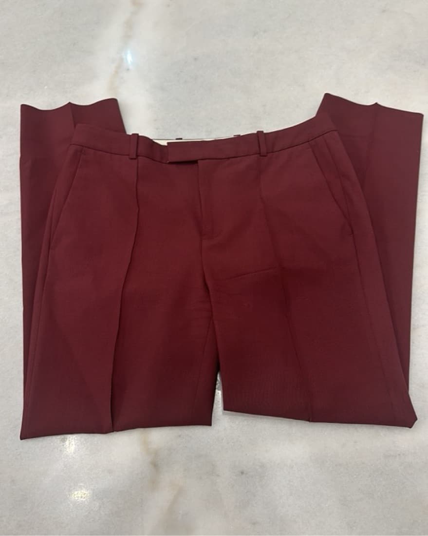 J. Crew Maroon Work Pants Size 0 - Image 4