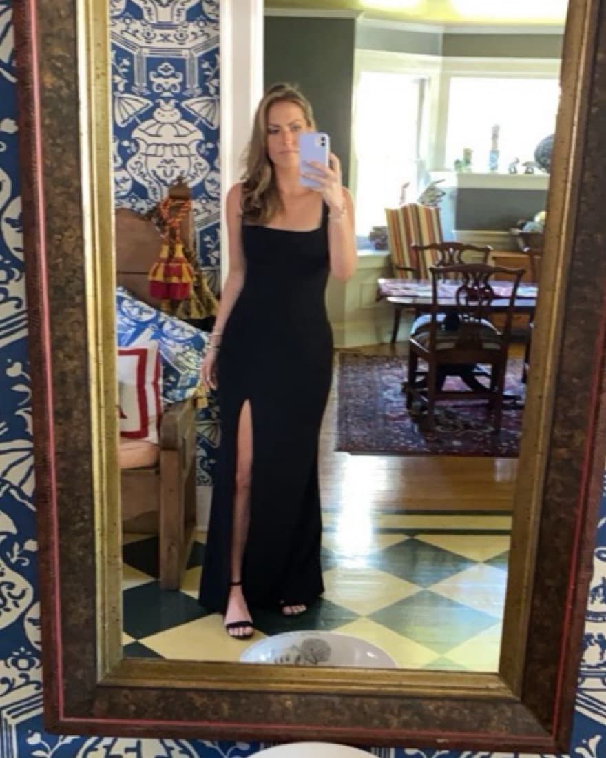 BLDHN Anthropologie Square Neck Gown - Image 2