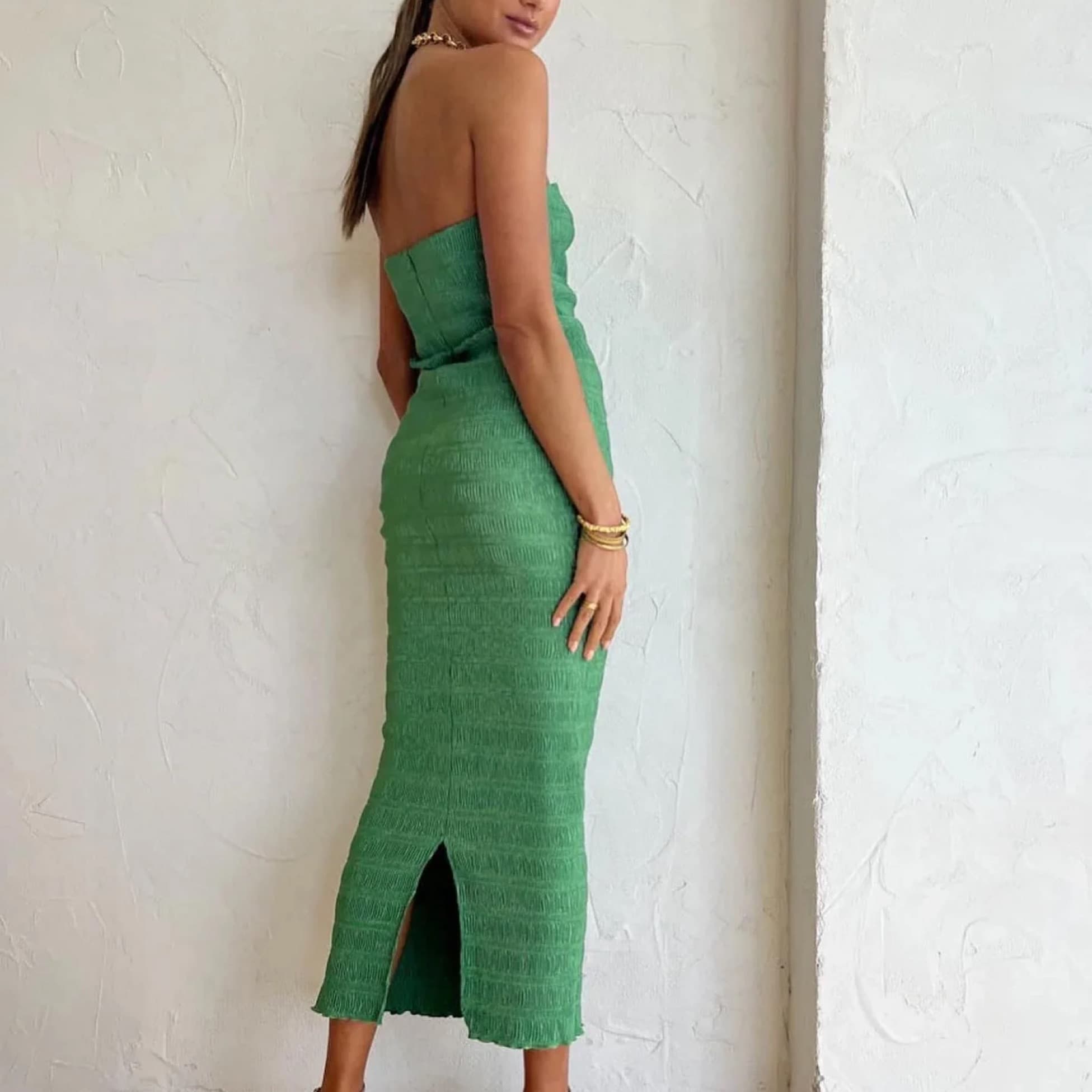 Lidee Aurore Bright Green Gown - Image 2