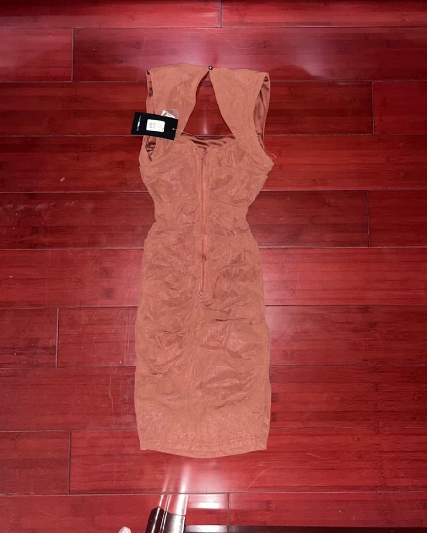NWT All Meshed Up Dress in Marsala - XS - Image 3