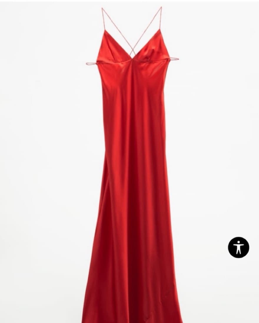 Zara 100% Mulberry Silk Dress (S) - Image 4