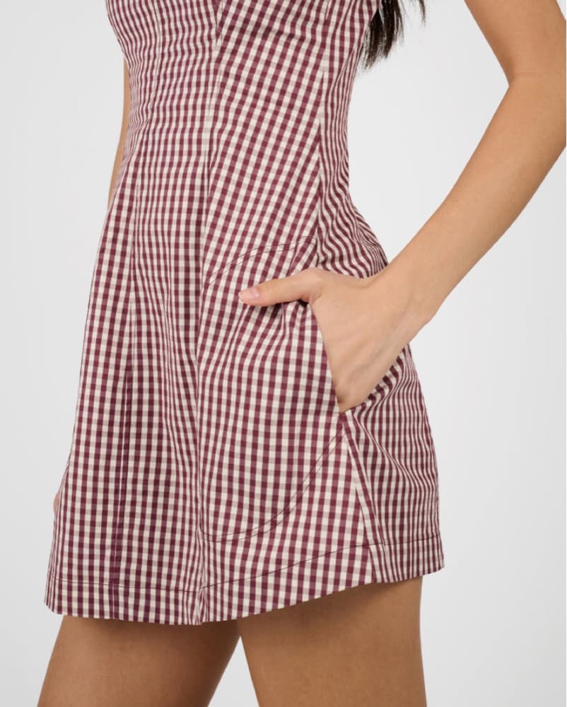 Weworewhat Gingham Peplum Mini Dress - Image 4