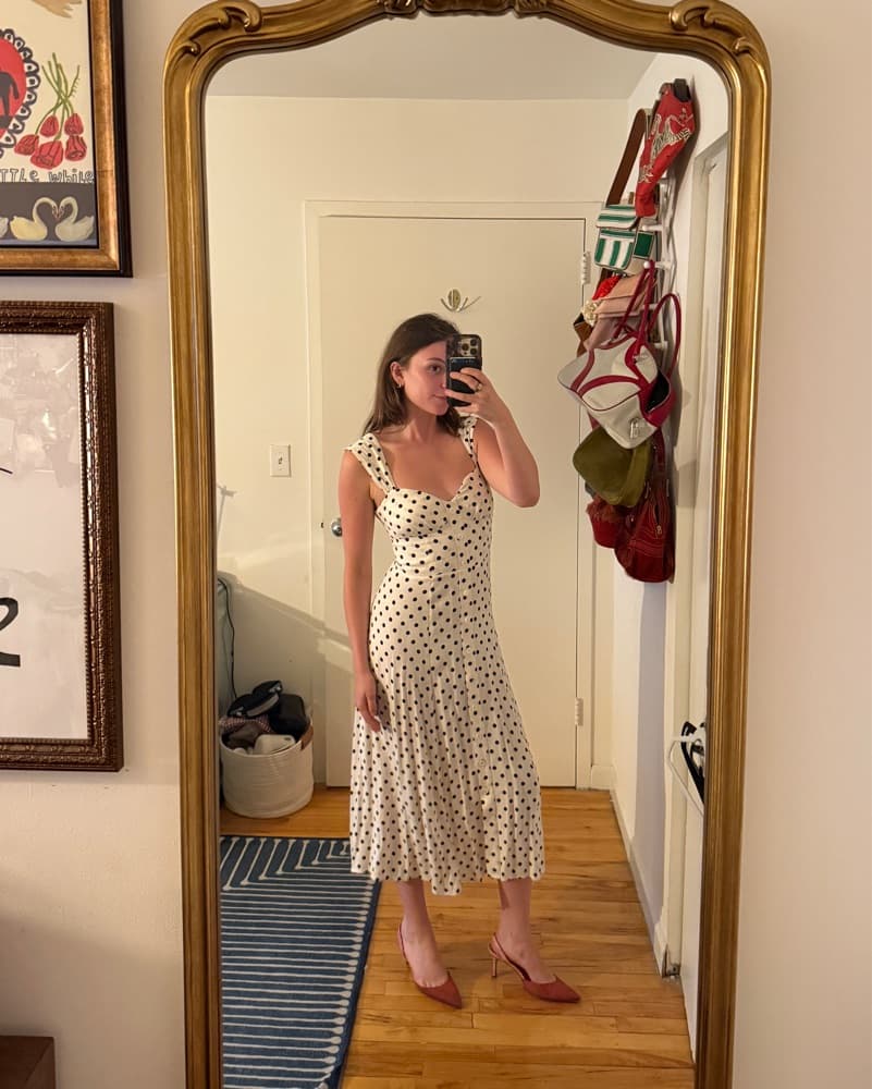 Reformation Tayler Polka Dot Dress - Image 1