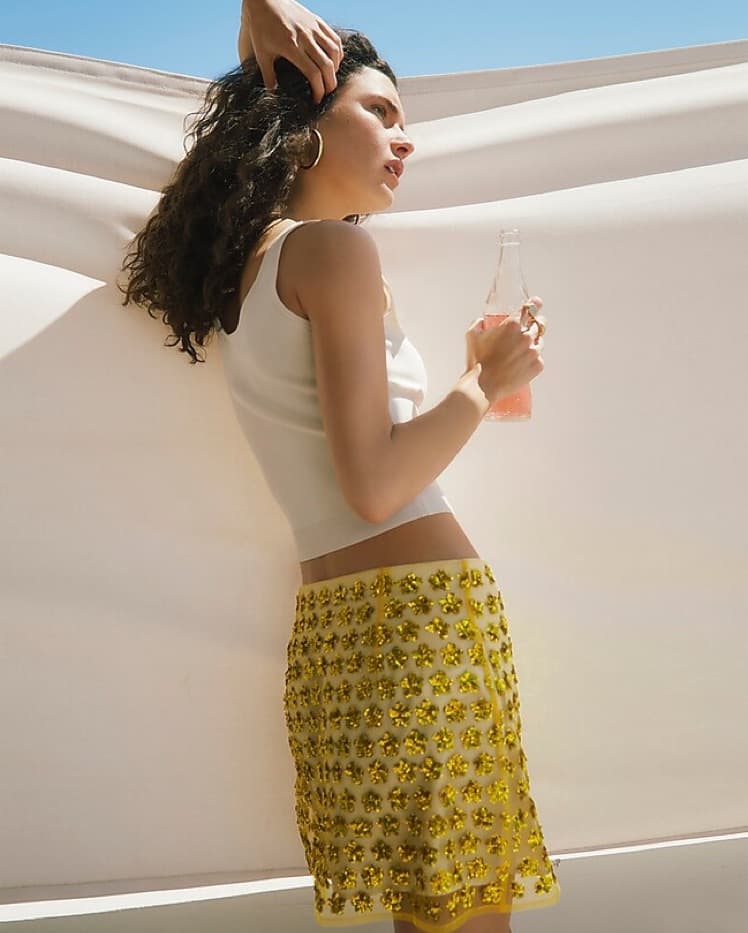 JCrew Sequin Skirt - Image 4