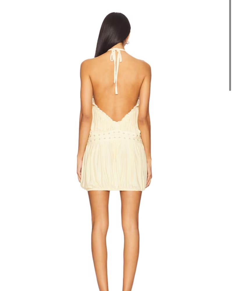 With Jean Magnol Dress In Yellow  - Image 6