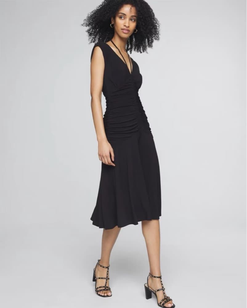 Black Midi Dress - Image 1