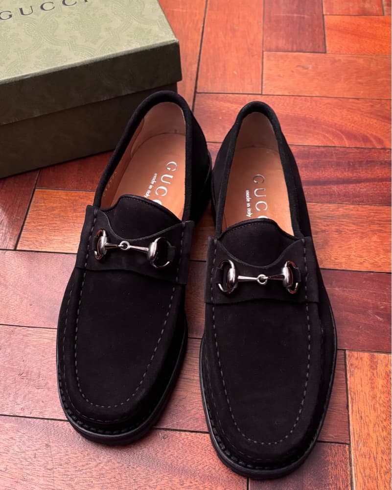 Sleek Suede Loafers - Image 1