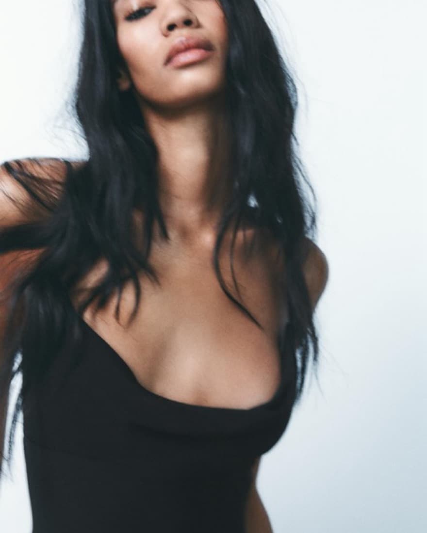 Zara Long Black Dress - Image 3
