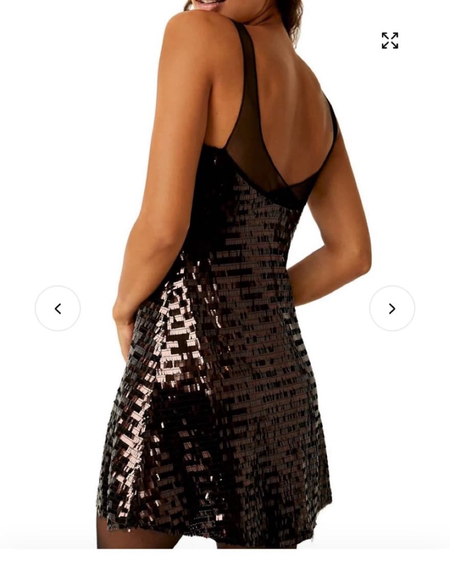 Free People Brown Sequin Dress - Image 2