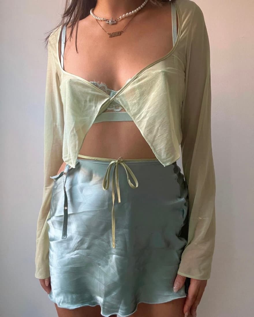 Mirror Palais Sheer Crepe Top  - Image 3