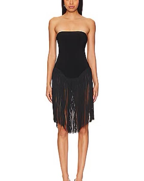 Norma Kamali - Fringe Bishop Dress - Image 1