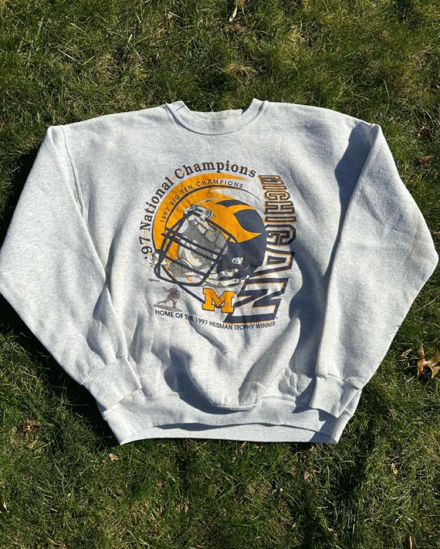 Michigan Wolverine Vintage Sweatshirt    - Image 2