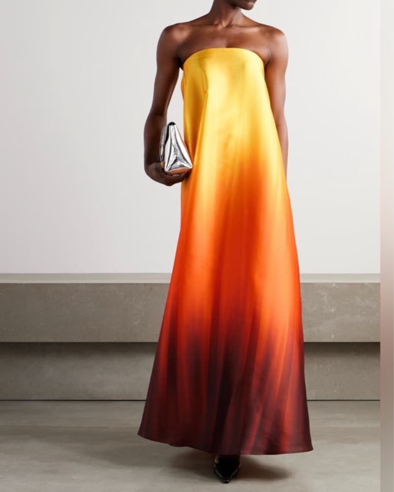 Dima Ayad Strapless Ombre Gown - Image 1