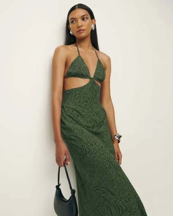 Reformation green maxi dress - Image 2