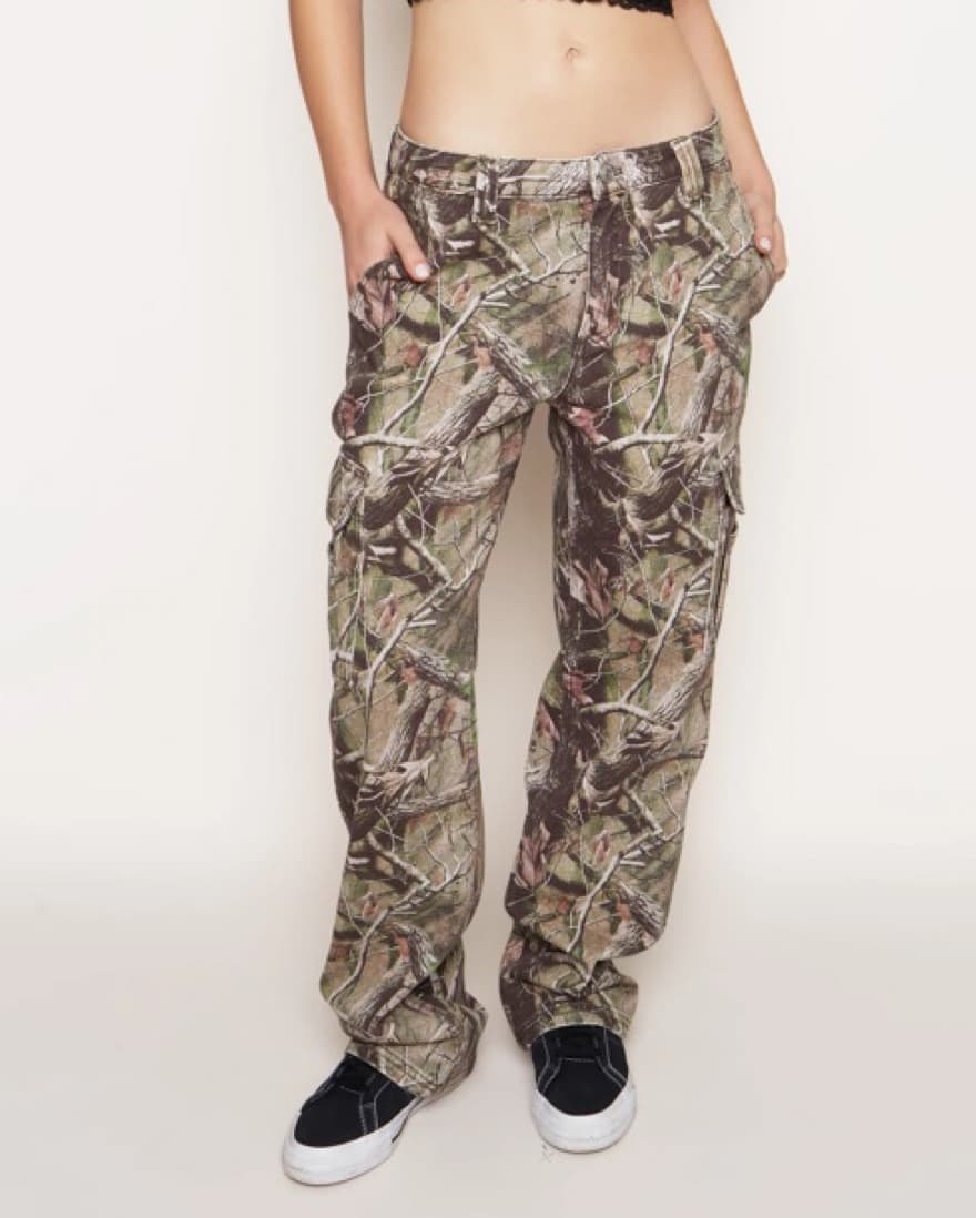 Danielle Guizio Camo Cargo Pants - Image 1