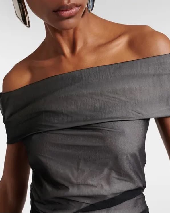 Proenza Off-the-Shoulder Dress Top - Image 3