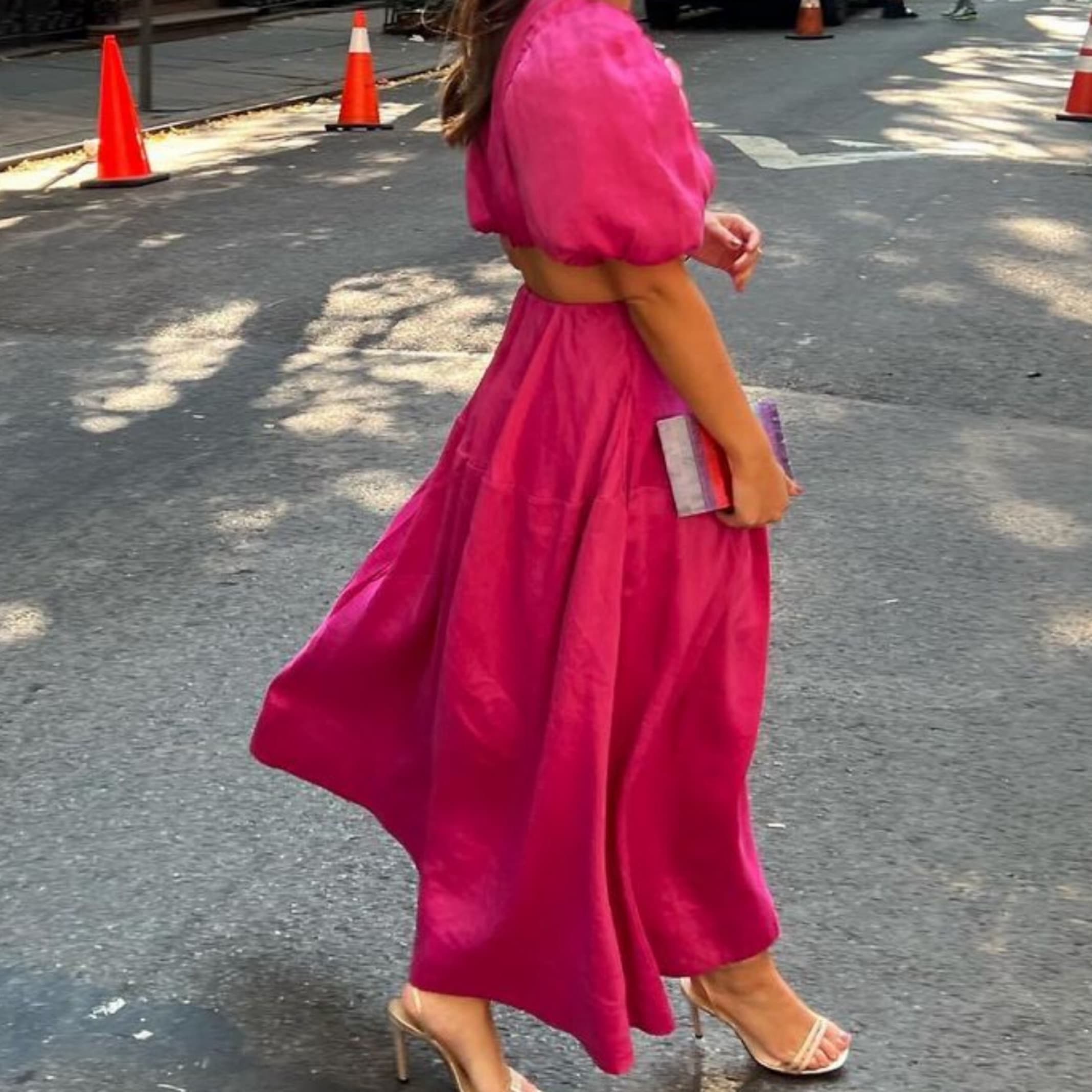 Aje Pink Cutout Dress - Image 2