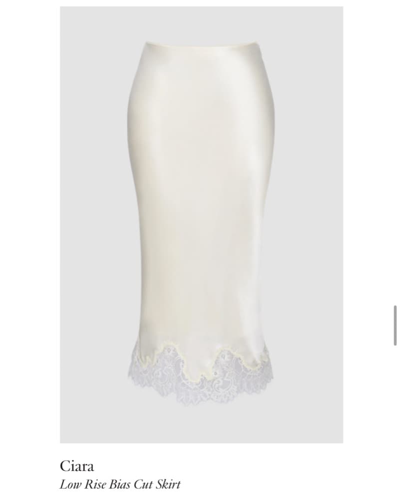 House Of CB Ciara Ivory Skirt - Image 2